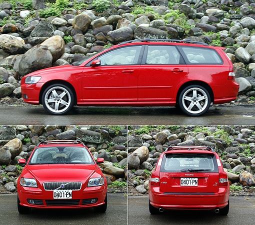 Volvo V50 T5 AWD沿襲Volvo特有的斯堪地那維亞風格,巧妙活用線條勾勒V50獨特的整體造型,打造出具有運動性格的流線車頂以及大角度轉折的時尚車尾輪廓。
