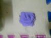 泡棉塑胶紫玫瑰花